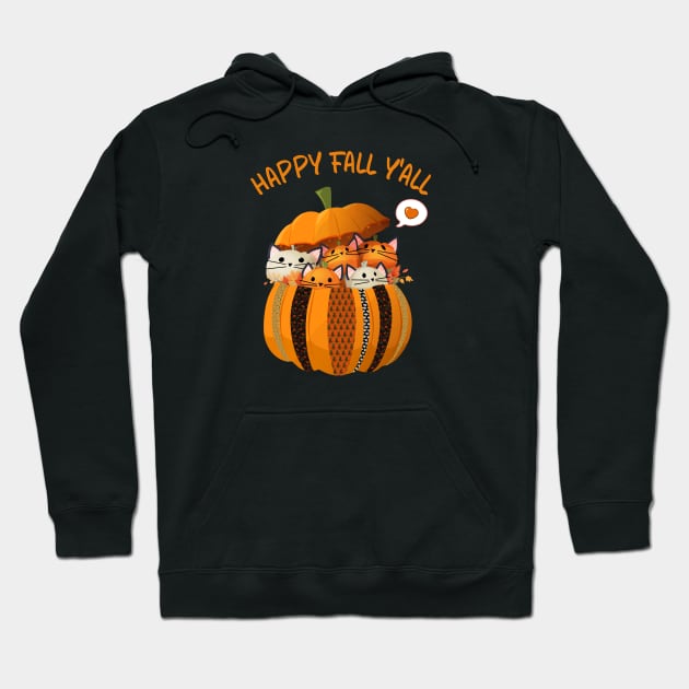 Kitty Pumpkins In A Pumpkin Hoodie by Catmaleon Design